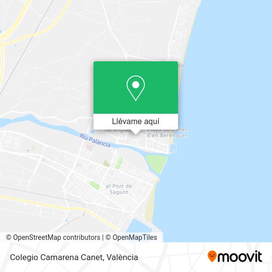 Mapa Colegio Camarena Canet