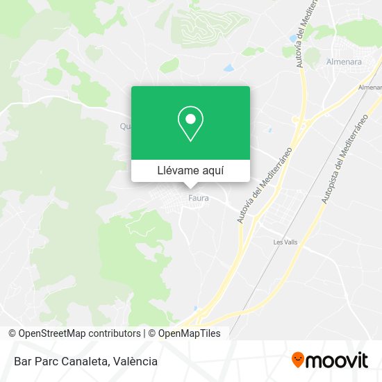 Mapa Bar Parc Canaleta