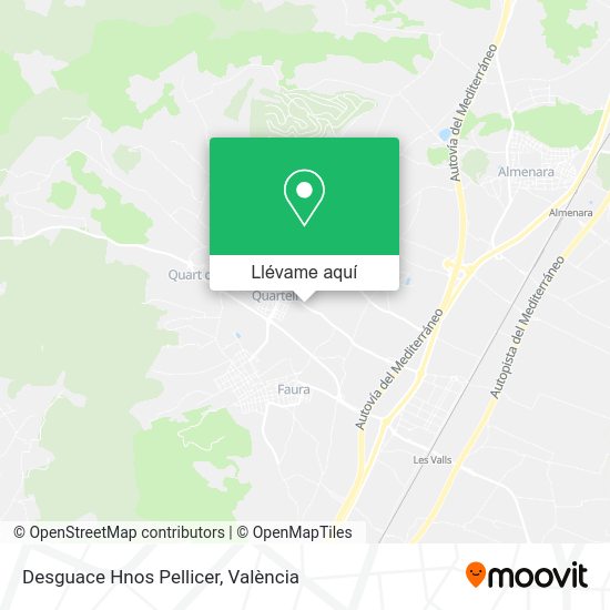 Mapa Desguace Hnos Pellicer