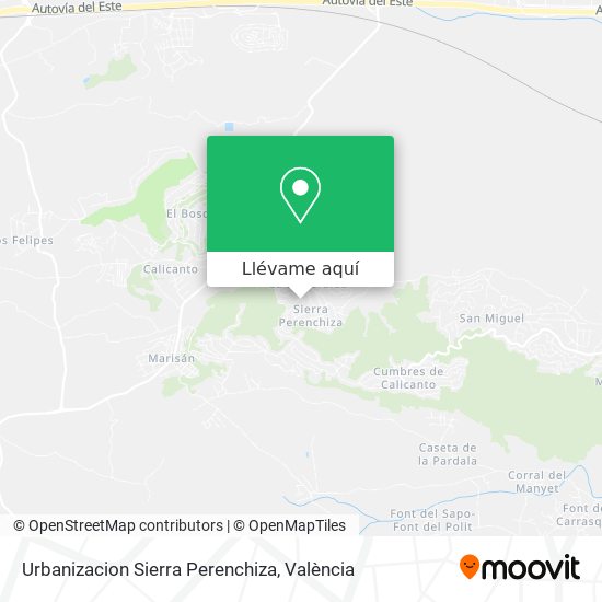 Mapa Urbanizacion Sierra Perenchiza