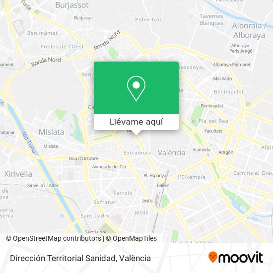 Mapa Dirección Territorial Sanidad