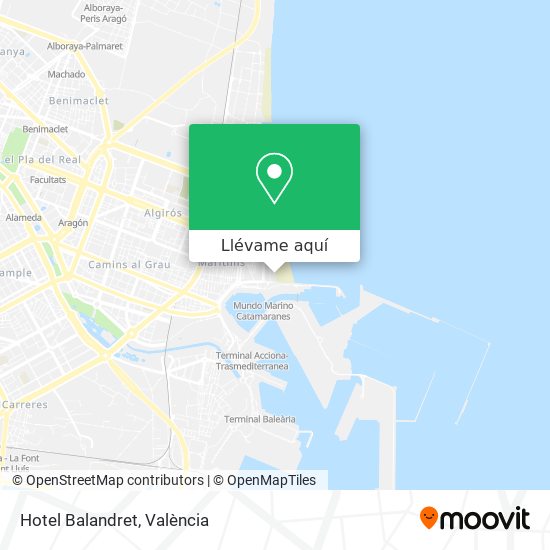 Mapa Hotel Balandret