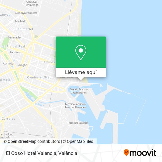 Mapa El Coso Hotel Valencia