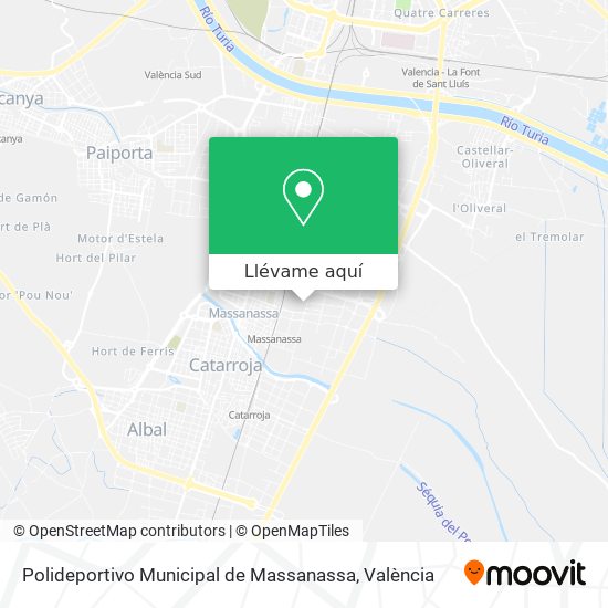 Mapa Polideportivo Municipal de Massanassa