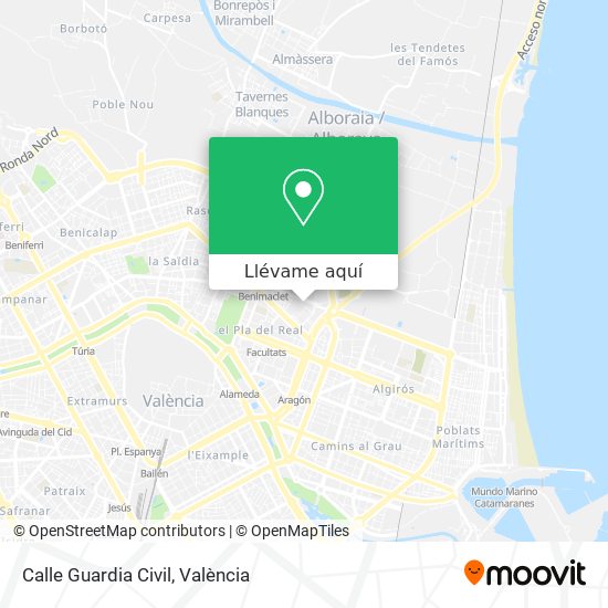 Mapa Calle Guardia Civil