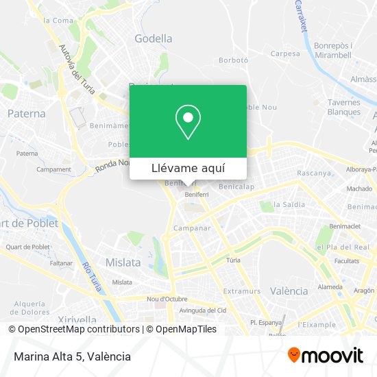 Mapa Marina Alta 5