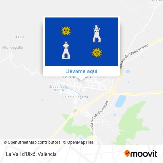 Mapa La Vall d'Uixó