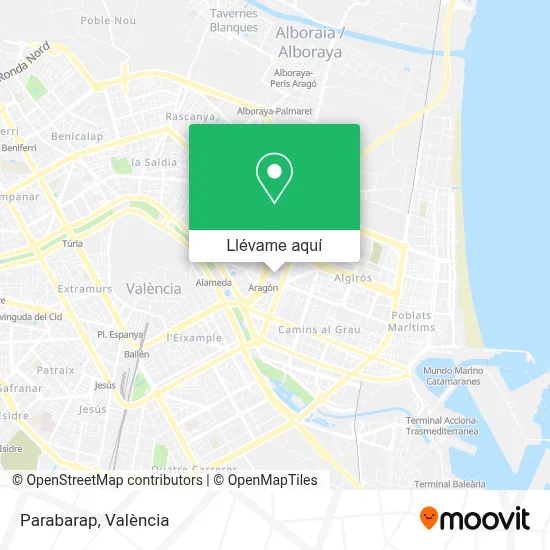 Mapa Parabarap