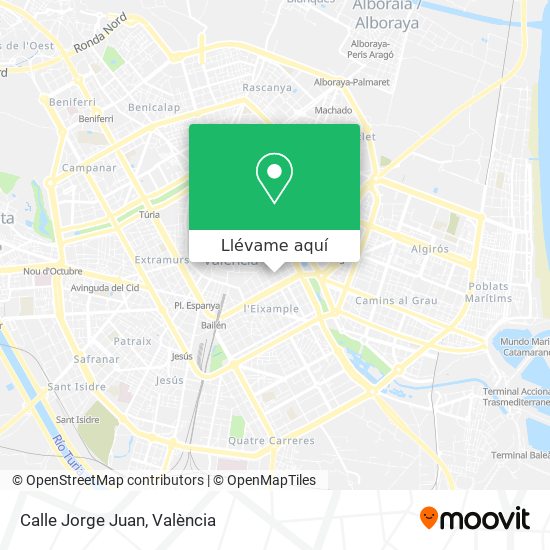 Mapa Calle Jorge Juan
