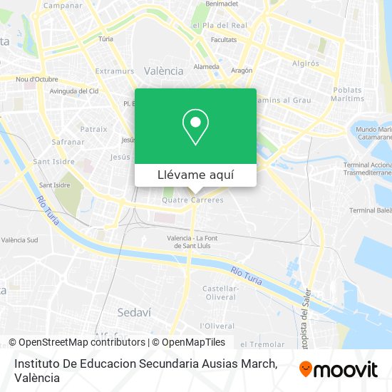 Mapa Instituto De Educacion Secundaria Ausias March
