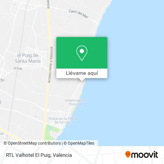 Mapa RTL Valhotel El Puig