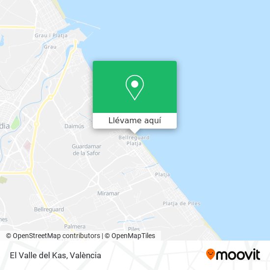 Mapa El Valle del Kas