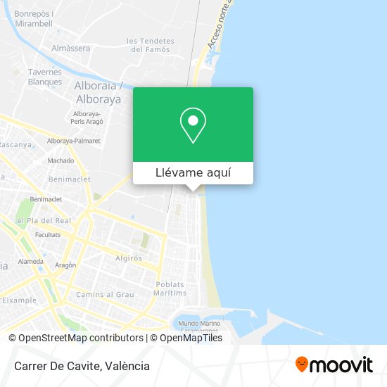 Mapa Carrer De Cavite