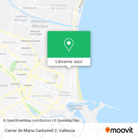 Mapa Carrer de Maria Carbonell 2