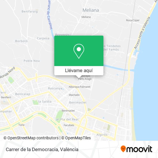 Mapa Carrer de la Democracia