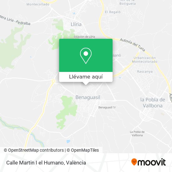Mapa Calle Martin I el Humano