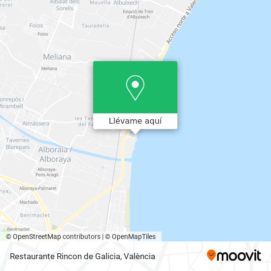 Mapa Restaurante Rincon de Galicia