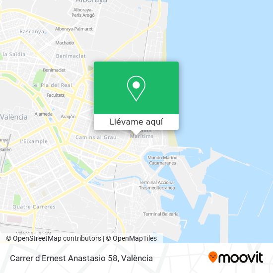 Mapa Carrer d'Ernest Anastasio 58