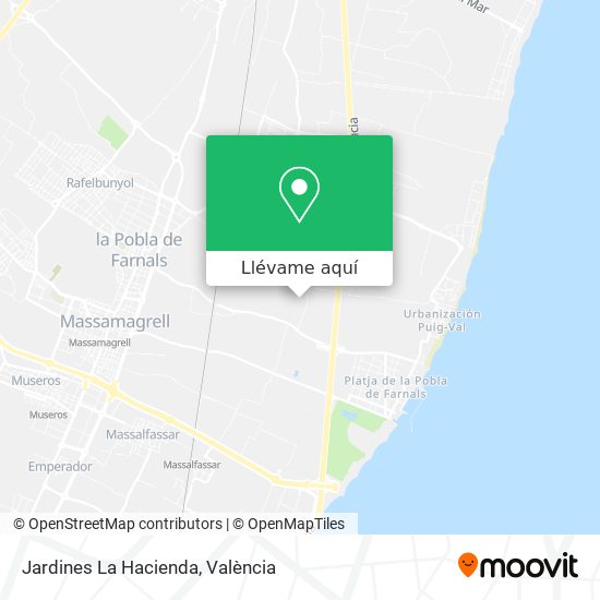 Mapa Jardines La Hacienda