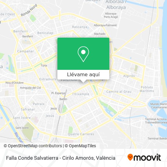 Mapa Falla Conde Salvatierra - Cirilo Amorós