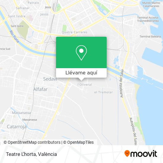 Mapa Teatre L'horta