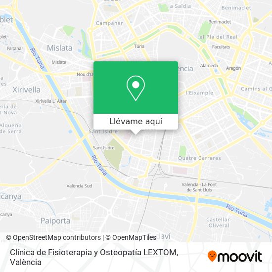 Mapa Clínica de Fisioterapia y Osteopatía LEXTOM