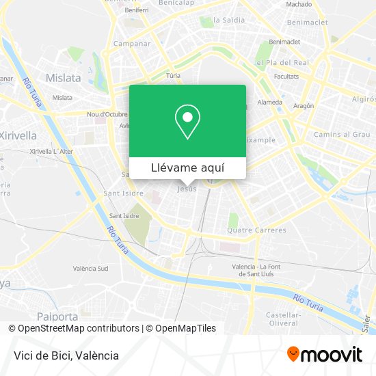 Mapa Vici de Bici