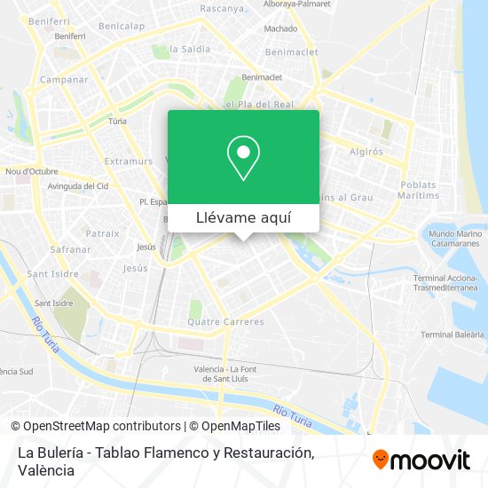 Mapa La Bulería - Tablao Flamenco y Restauración