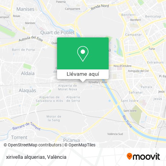 Mapa xirivella alquerias