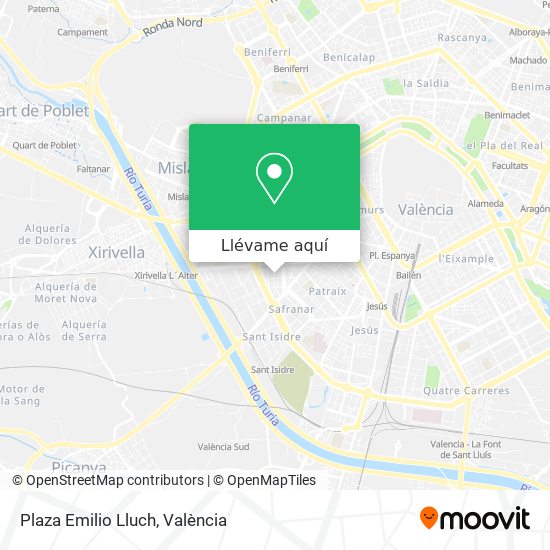 Mapa Plaza Emilio Lluch