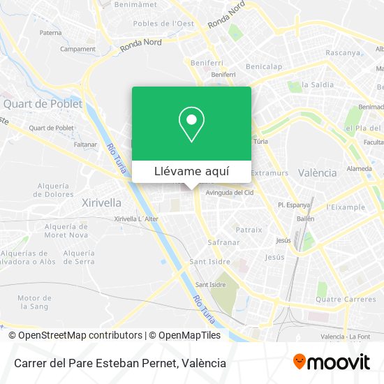 Mapa Carrer del Pare Esteban Pernet