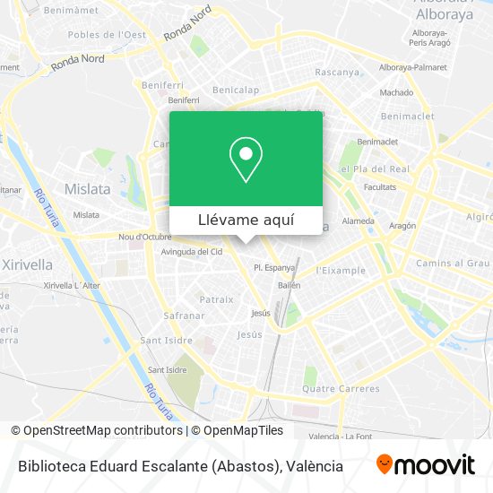 Mapa Biblioteca Eduard Escalante (Abastos)