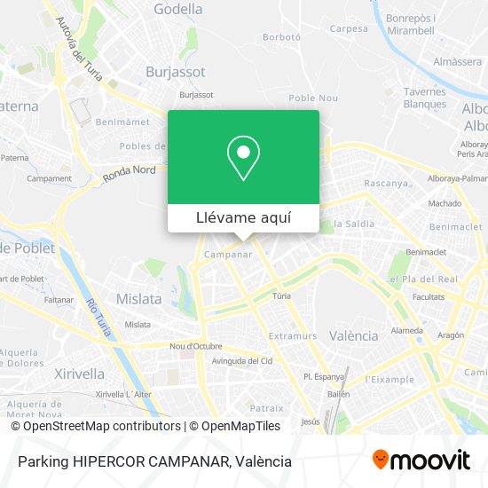 Mapa Parking HIPERCOR CAMPANAR