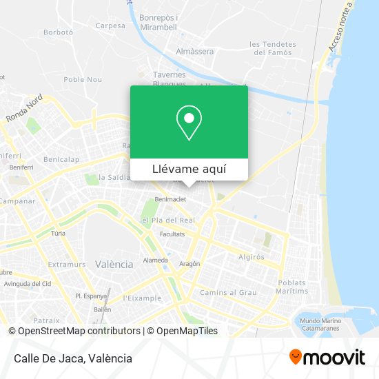 Mapa Calle De Jaca