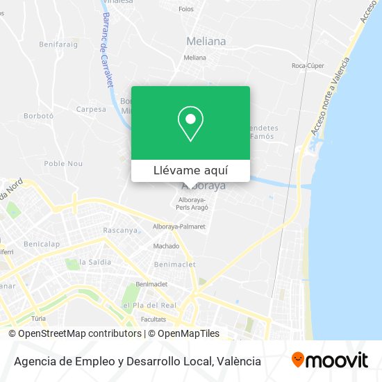 Mapa Agencia de Empleo y Desarrollo Local