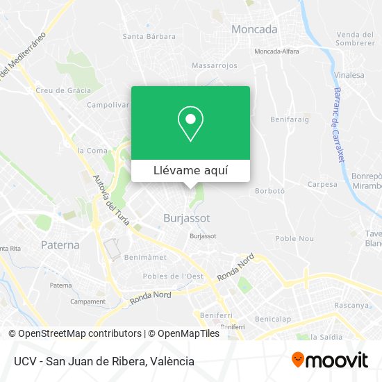 Mapa UCV - San Juan de Ribera