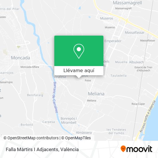 Mapa Falla Màrtirs I Adjacents