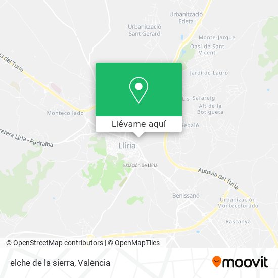 Mapa elche de la sierra