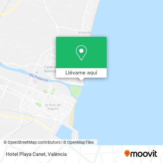 Mapa Hotel Playa Canet