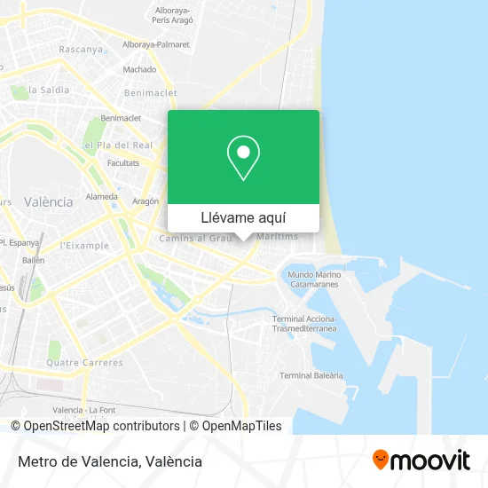 Mapa Metro de Valencia
