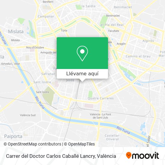 Mapa Carrer del Doctor Carlos Caballé Lancry