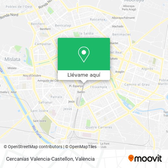 Mapa Cercanías Valencia-Castellon