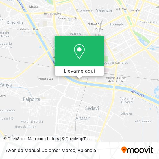 Mapa Avenida Manuel Colomer Marco
