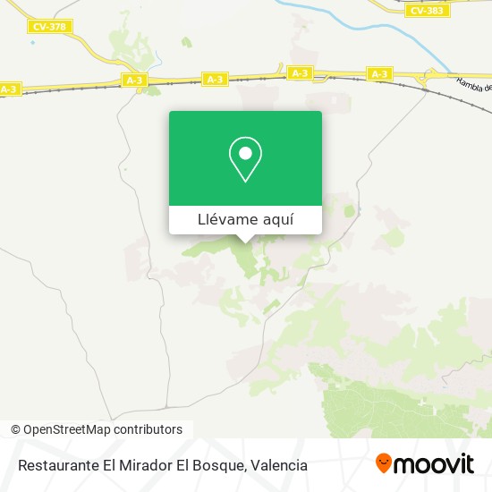 Mapa Restaurante El Mirador El Bosque