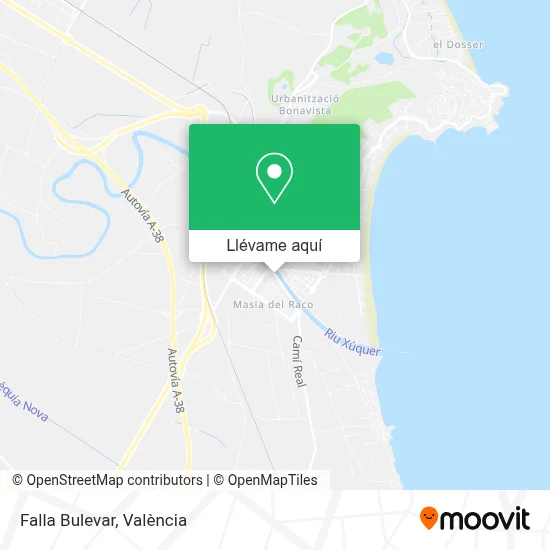 Mapa Falla Bulevar