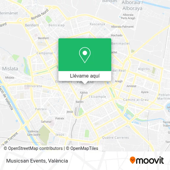 Mapa Musicsan Events