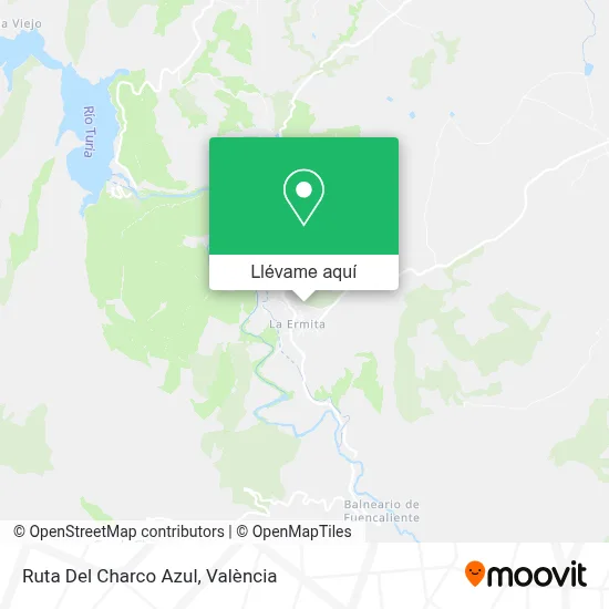 Mapa Ruta Del Charco Azul