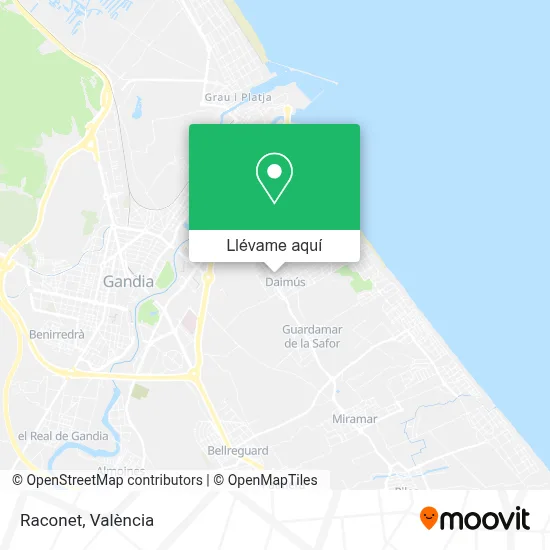 Mapa Raconet