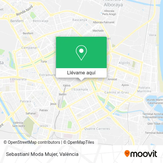 Mapa Sebastiani Moda Mujer