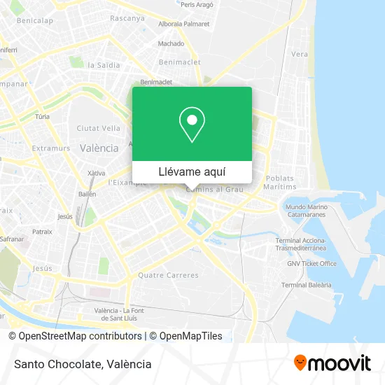 Mapa Santo Chocolate